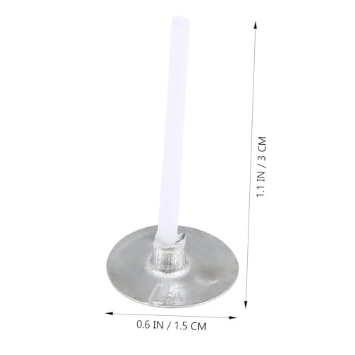 Kit para hacer velas con 500 mechas y bases de 2.6cm miniatura 3