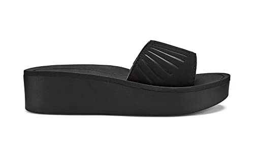 Olukai Halu'a Women's Beach Sandals, Lightweight & Breathable All-Day Comfort, Water Resistent & Easy Slip-On Design, Cute & Casul Style, Black/Black, 11 #TOP16
