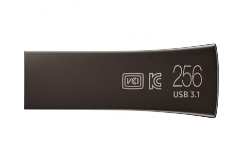 Image of Samsung BAR Plus 256GB - 400MB /s USB 3.1 Flash Drive Titan Gray (MUF-256BE4 /APC)
