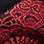 Crimson Red Paisley / Black