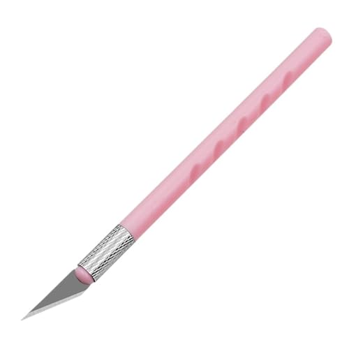 JINGYAN Cuchillos multiusos Art Practical Knife Portable(Pink)