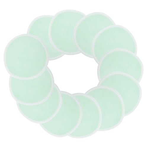 Veemoon 12 piezas Unidades Almohadillas Desmaquillantes Bambú Reutilizables Suaves para Cuidado Facial