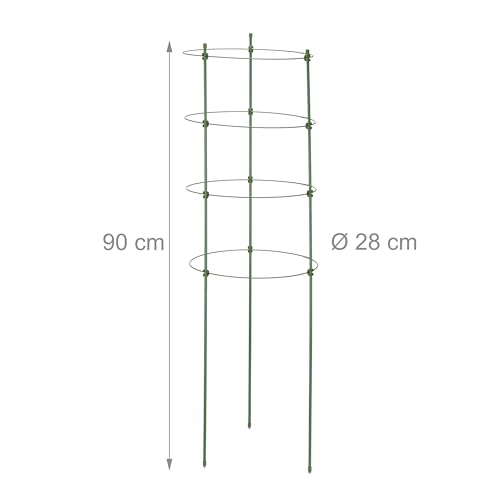 Guía trepadoras Relaxdays de 90 cm para mantener ordenado su huerto urbano y balcones verdes 5