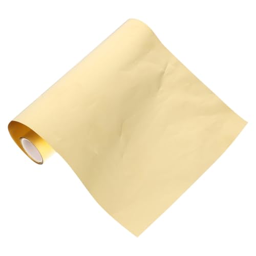 OFFIGAM High Hardness Portable Brass Foil Sheet Roll 0.02mm X 100mm X 1m Metal Brass Plate for DIY Projects and Crafts Industrial Use