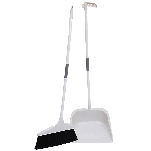 NULYLU 1 Juego De Escoba, Pala De Basura De Oficina, Recogedor De Mango Largo, Recogedor Estable, Dispositivo De Limpieza para El Hogar, Suministros De Limpieza para El Hogar, Kit De