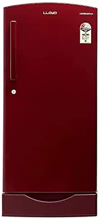 Lloyd 200 L 2 Star Direct Cool One Door Refrigerator (GLDC212SRRS2EB, Royal Red)