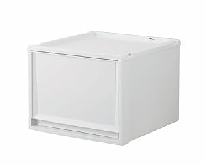 【Amazon.co.jp限定】天馬 収納ボックス フィッツケースマルチ キッチン収納 幅40×奥行40×高さ30cm ランドリー 収納ケース 省スペース 衣装ケース 日本製 再生材配合 サステナブル【色 ホワイト】 【40-40M】