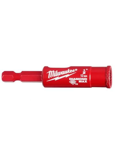 MILWAUKEE'S 49-56-0511 1/2" Diamond One-Piece Hole Saw, Red - image 1