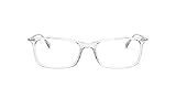 Ray-Ban RX7031 Rectangular Prescription Eyeglass Frames, Transparent/Demo Lens, 55 mm