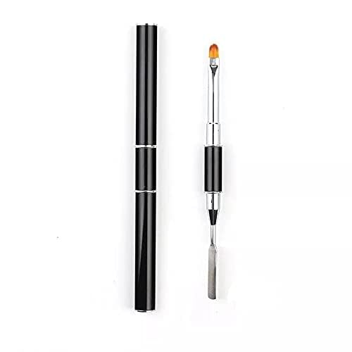 KRENI Dual-Ended Polygel Brush & Picker,2 in 1 Designs Polygel Nail Brushes Stainless Steel Gel Nail Tool for PolyGel UV Gel Acrylic Nails Extension-image-18
