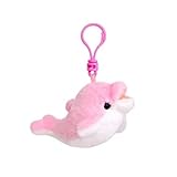 YROHGKPN Llavero de peluche de animales marinos suaves para adultos y niños, juguete cómodo, llavero, peluche, bolsa de muñecas, colgante para colgar, animales marinos de dibujos animados, peluche