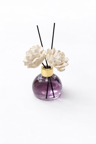 Difusor de varillas con decoración de rosa 120ml miniatura 2