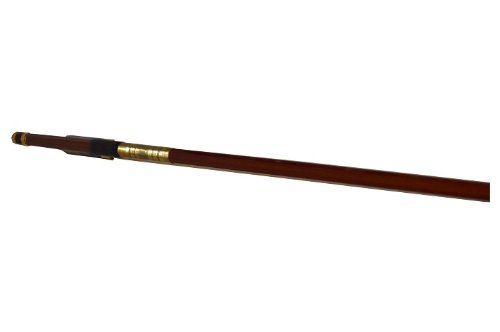 Full-Size 4/4 Silver Winding Violin Bow, Fluer-De-Lys Inlay, Golden Mount, Well-Balanced #TOP6
