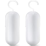 2 PACK Portable bag sealer,Sealing machine for food storage. Manual heat welding machine and cutter with hanger. Battery not included.