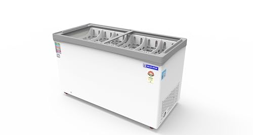 Image of Blue Star GT5-475NP 421 Liters Glass Top Deep Freezer (White)
