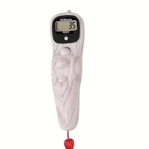 Image of 1 Pcs Mantra Jaap Mala Digital Counter Tally Counting Machine Finger Portable Hand Mini Ring Tasbih Misbaha -Different Use Naam Mantra Jaap Umpire (White)