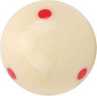 CYSFETENA 57,2 Mm Kleiner und Tragbarer Billard Kugel, Hochharter Billard Training Aids, Klare Rote Punktmarkierungen Billiard Zubehoer Für Training und Wettkampf