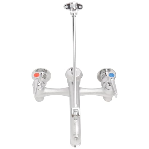 WHK 8 Wall Mount Utility Mop Sink Commercial Faucet with Vacuum Breaker