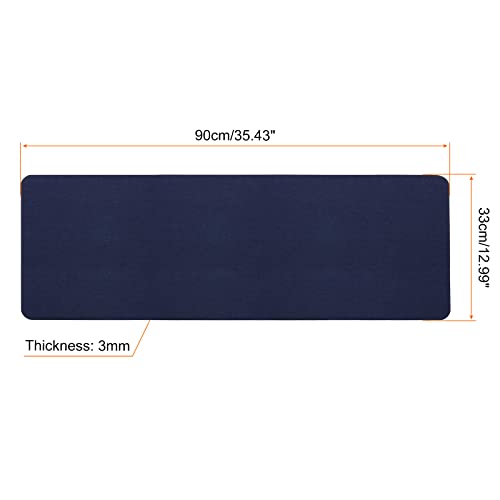 Sous-main bleu grand format tapis souris feutre écriture PATIKIL