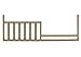 Toddler Bed Safety Guard Rail for Kingsley & Centennial Cribs | Multiple Finishes Available (Driftwood - Venetian)