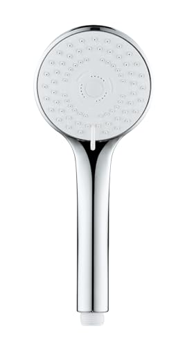 Allstar Ducha Mod, Uno teleducha universal 5 funciones Ø 9.5 cm para calentadores de agua ABS antical fácil limpieza cromo blanco elegante
