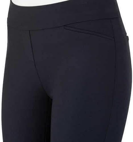 Dalia Ladies' Comfort fit Sits at Waist Slim Leg Stretch Pull On Pant (Black, Small) - Image 3
