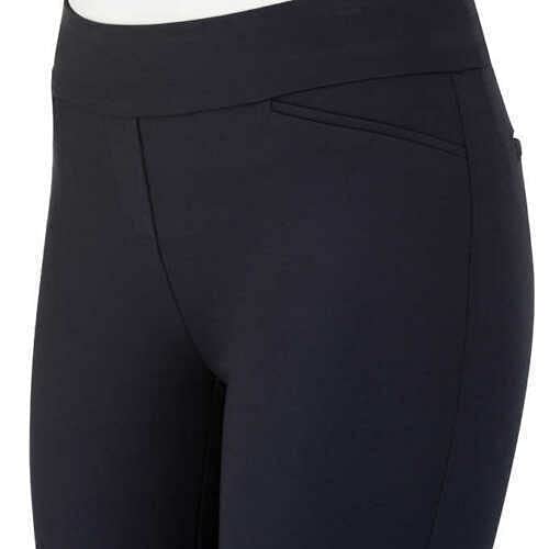 Dalia Ladies' Comfort fit Sits at Waist Slim Leg Stretch Pull On Pant (Black, Small)3