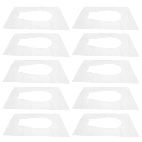 Baluue Fundas Desechables para Asiento de Inodoro 100 Piezas Papel Higiénico para Baño Cojines Compactos y Ligeros para Viaje Uso Adulto y Infantil Protección Higiénica