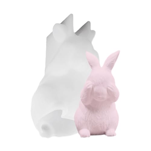 Molde de conejo de Pascua genérico molde de silicona de conejo | Molde de moldeo de silicona para figuras de Pascua | Moldeo de figuras de yeso, adecuado para principiantes, para chocolate,