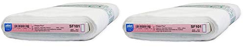 Pellon SF101 Shape-Flex Fusible Medium Weight Woven interfacing Fabric White Fabric by The Yard (Tw Pck)