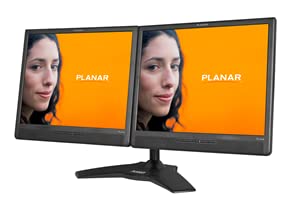 Planar As2 Dual Monitor Stand Supports Monitors Between 15" And 24". Weighs Less Than 26Lbs. Vesa Compatible. #TOP2