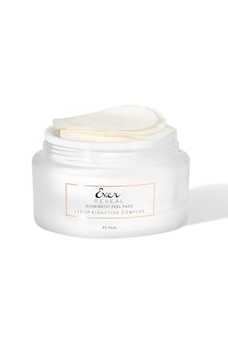 EVER Reveal Biomimetic Peel Pads - Advanced Skin Renewal Exfoliating Facial Pads, 45 Count