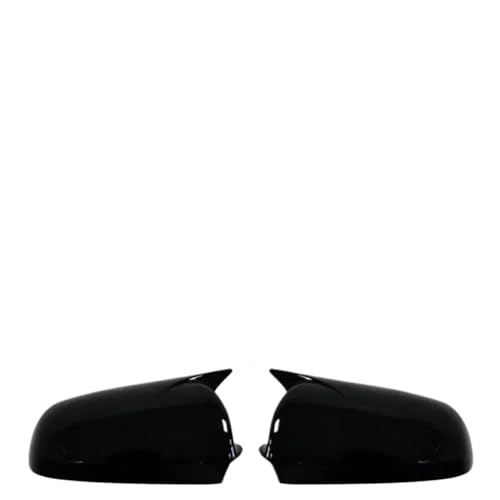EANUMazRu Side Wing Mirror Cover Caps Carbon Look Compatible with A3 S3 8P A4 S4 B6 B7 8E 8H A6 S6 C6 4F(Bright Black)