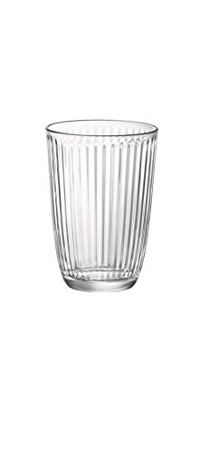 Bormioli Rocco Line Long Drink Glass, Set of 12, 13.25 oz, Clear