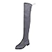 2022 Stivali Donna Tacco Alto Donna stivali estivi donna Stivali dritti Autunno Moda Tacco stivaletti estivi donna Scarpe di Cotone All'aperto Caldo Boots (Grigio,37 EU)