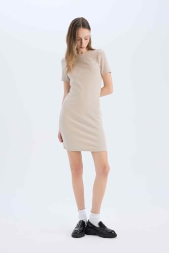 DeFacto Bodycon Vücudu Saran Bisiklet Yaka Fitilli Kaşkorse…