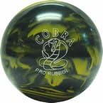EPCO Duckpin Bowling Ball- Cobra Pro Rubber, Marigold & Black Single Ball