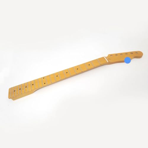 Electric Guitar Neck For 22 Fret Tele Guitar Canada Maple Guitar Neck Glossy Yellow with Logo For Electric guitars Replacement parts