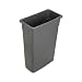 Carlisle 34202323 TrimLine Rectangle Waste Container Trash Can Only, 23 Gallon, Gray