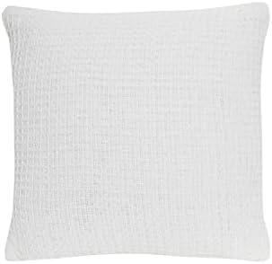 LIZZIE JACOBS New Lisbon 100% Cotton Throws Waffle Style Luxurious Super Soft Warm Cosy Sofa Bed Settee Chair Travel Blankets (Single - 127 x 152 cm, Grey)