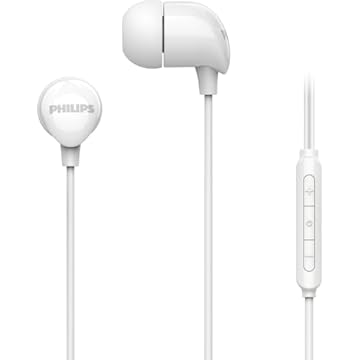 PHILIPS, Fone de Ouvido com Microfone, TAE2146WT/00, Com fio USB-C de 1,2 metros, Intra-auricular, Branco