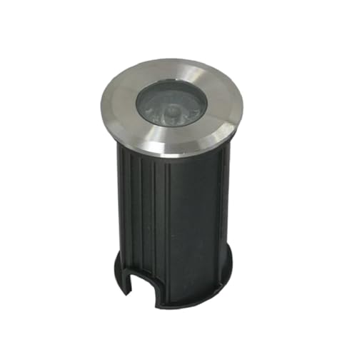 Faretto LED segnapasso calpestabile Interrato IP68 1W 12V 90lm per esterni bordo piscina giardino vialetti (Luce fredda 6500K)