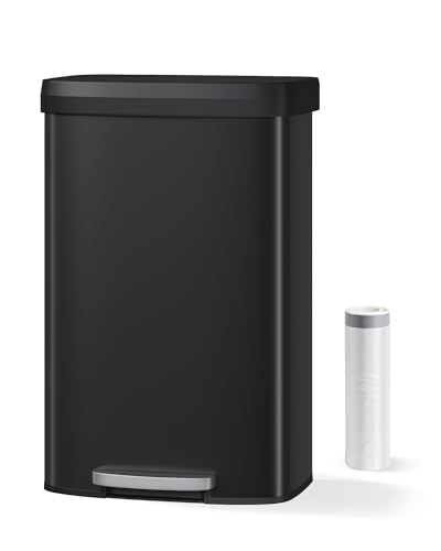 Caneca de Basura Rectangular 21 Galones / 80L Negra