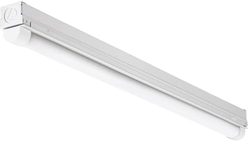 Lithonia Lighting 2ft Light Fixture, LED Strip Light, 120V, 4000K Cool White Light, 2-Foot, 1-Light, White (MNSL L23 1LL 120V 40K 80CRI M6)