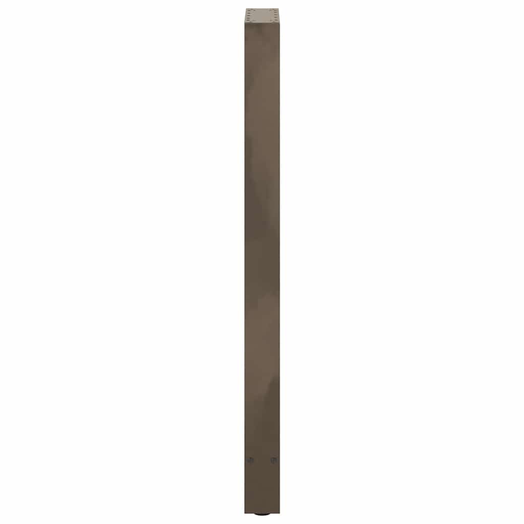 vidaXL Patas para Mesa de Bar de Acero Natural (2 Unidades, 40 x 110-111 cm)