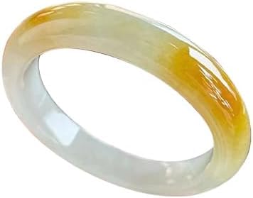 URED 天然翡翠バングルブレスレット 女性用 グリーン翡翠ブレスレット 幸運ブレスレット 風水 バングル 女性 翡翠石 バングルブレスレット, 56-57mm, 天然翡翠石, 宝石なし