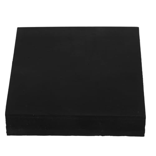 SOLUSTRE Shock-Absorbing Rubber Pad Floor Protectors Air Conditioner Pad Washing Machine Pads Mat for Compressor Shock Pad for Washing Machine Rubber Vibration Pad Vibration Pads Black