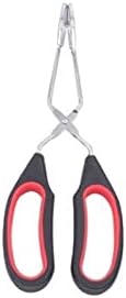 Cooking Tongs BBQ Tools Barbecue Scissor Tongs Grilled Food Tong Long Handle Scissor BBQ Bread Roast Clip Kitchen Baking Tongs (Small)