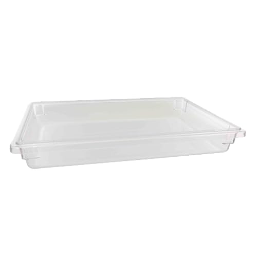 A-to-Z Supply PLFB121803PC Food Storage Box, 1-3/4 Gallon, 12" x 18" x 3-1/2", withstands Temperature -40° to 210°F, Shatter and Scratch Resistant, Dishwasher Safe, Polycarbonate, Clear, NSF