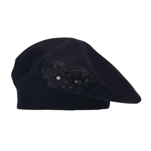 Béret femme avec boucle coton chapeau souple et structuré hiver